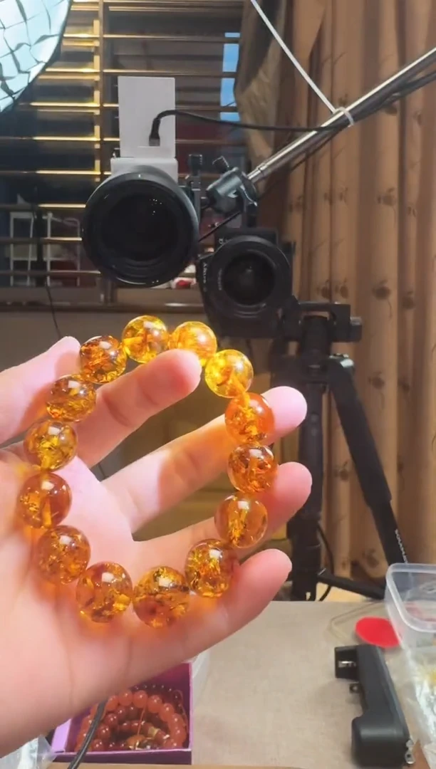 【闪购商品】琥珀珠宝奇石未镶嵌15mm