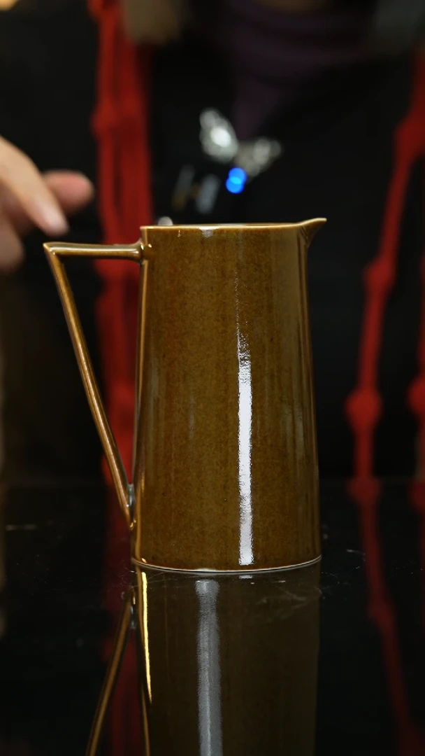 【闪购商品】内外茶叶末咖啡壶景德镇上庄陶瓷