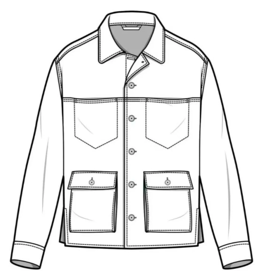 25秋冬新款嵌花外套