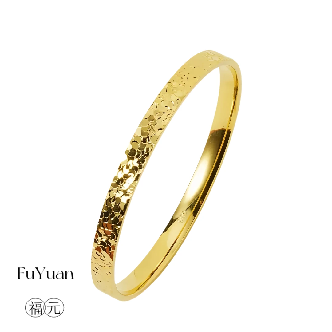 铜合金手镯 FUYUAN/福元饰品 新中式碎冰冰手镯