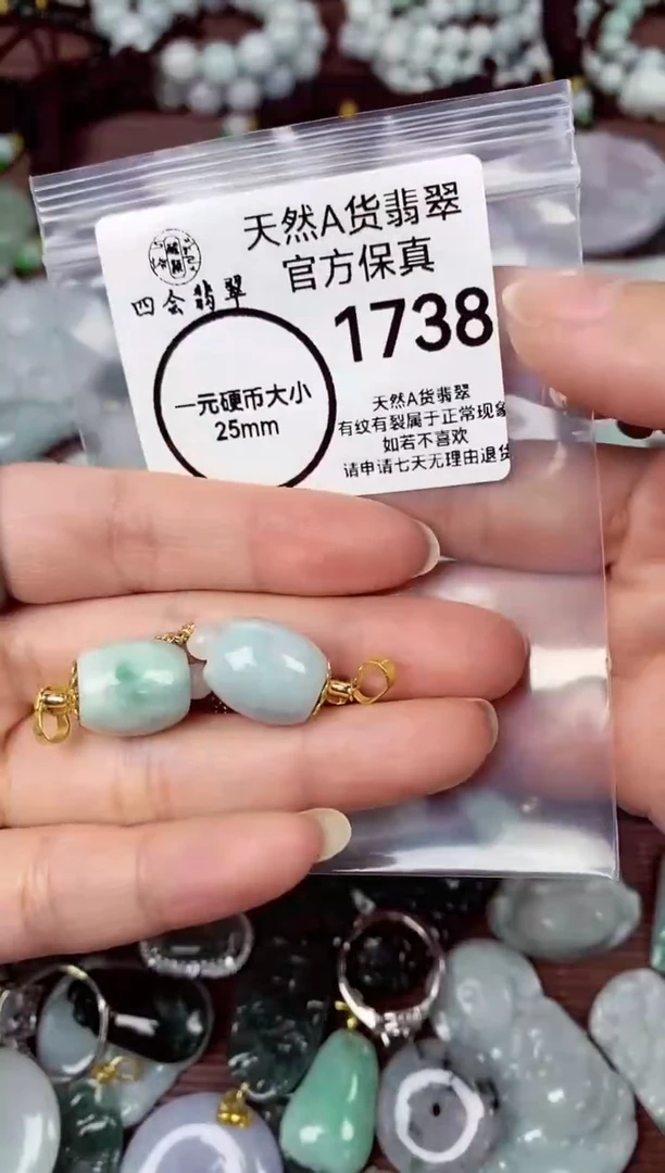 【闪购商品】翡翠颈饰未镶嵌天然A货翡翠1738