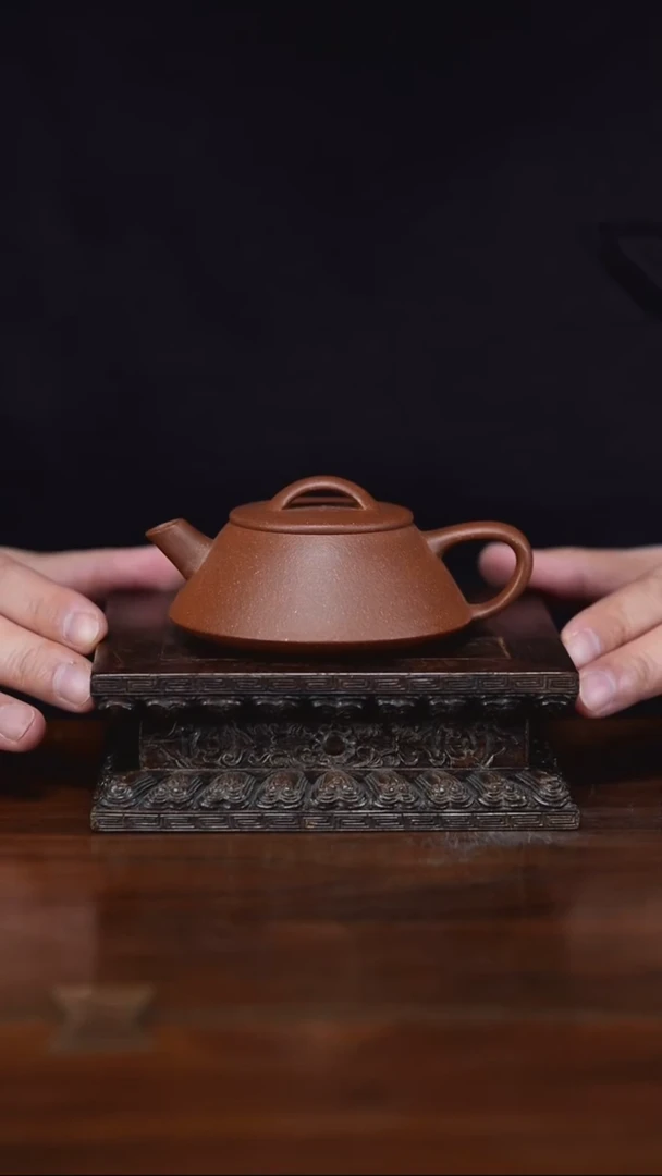 茶壶紫砂叠瓢 120cc