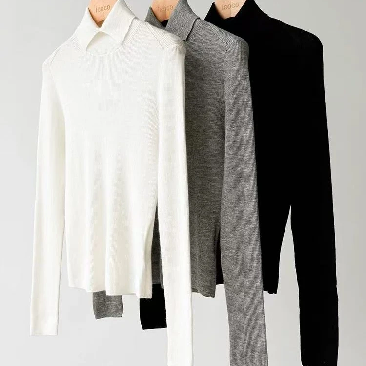 【柏卉服饰】衬衫领上衣