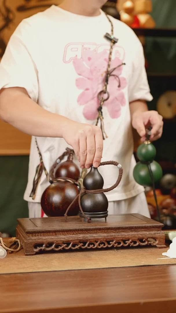 70号精品天然大漆酒葫芦一物一拍-