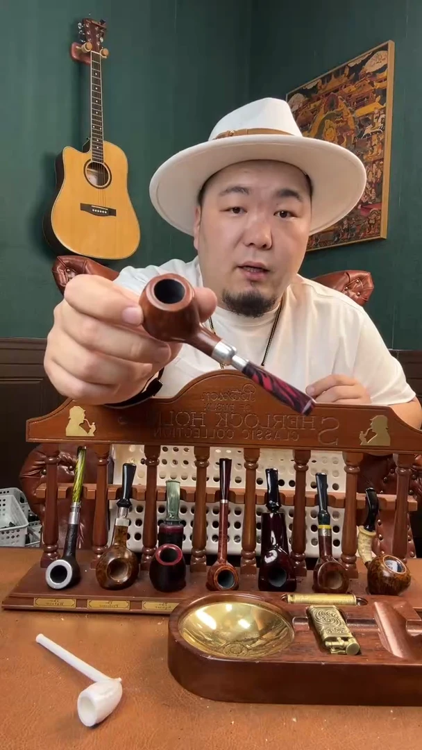 石楠木木雕款李***️意大利进口石楠木烟斗