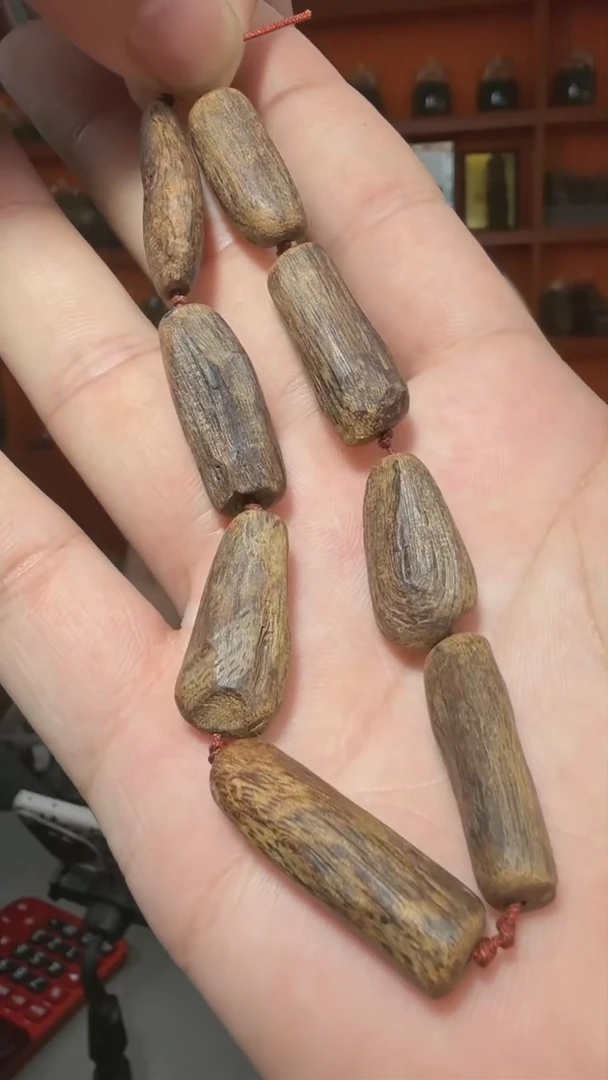 手串沉香b19号沉水惠安瘤疤单圈12g多样性发一