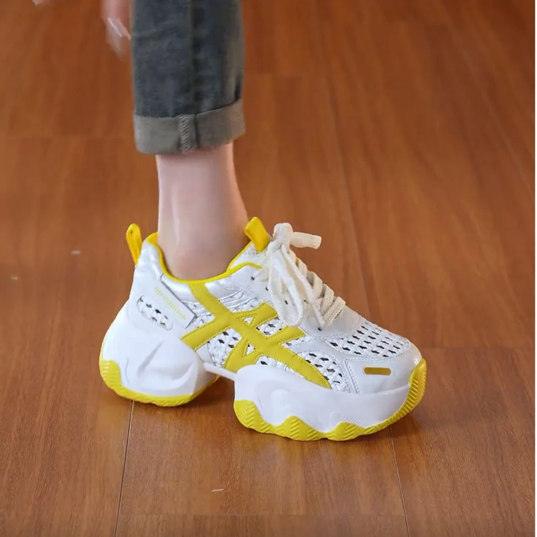 2025夏季新款增高6CM时尚轻奢爆款透气百搭休闲气质女鞋F32