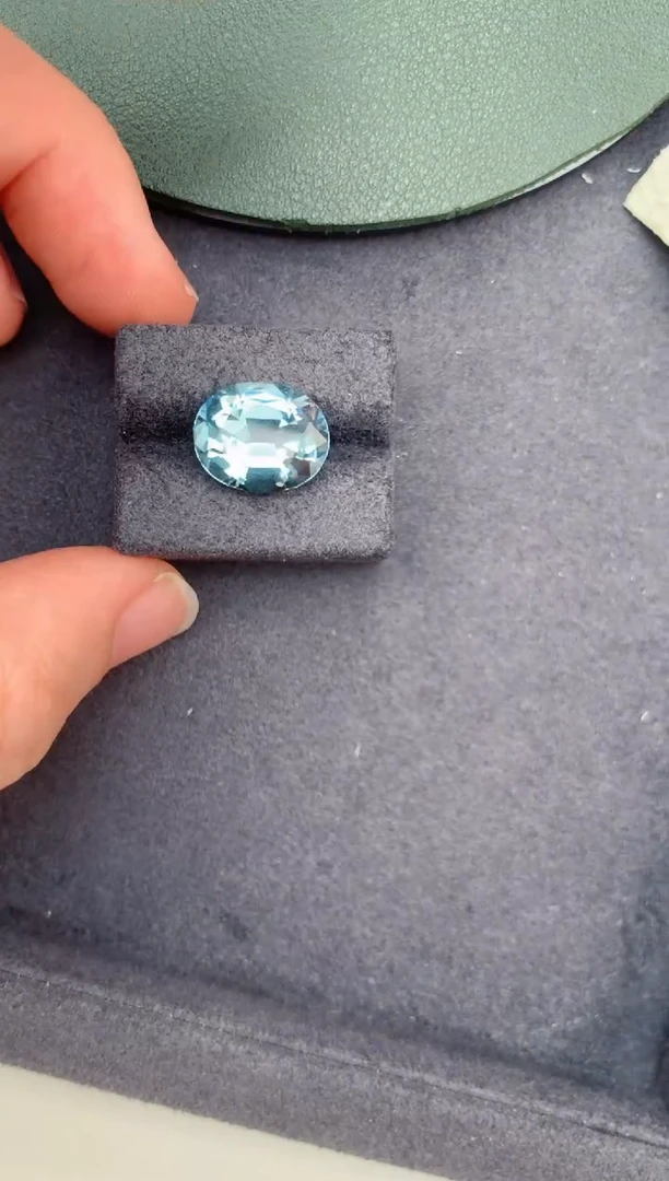 海蓝宝石裸石未镶嵌6.2ct海蓝宝  DB