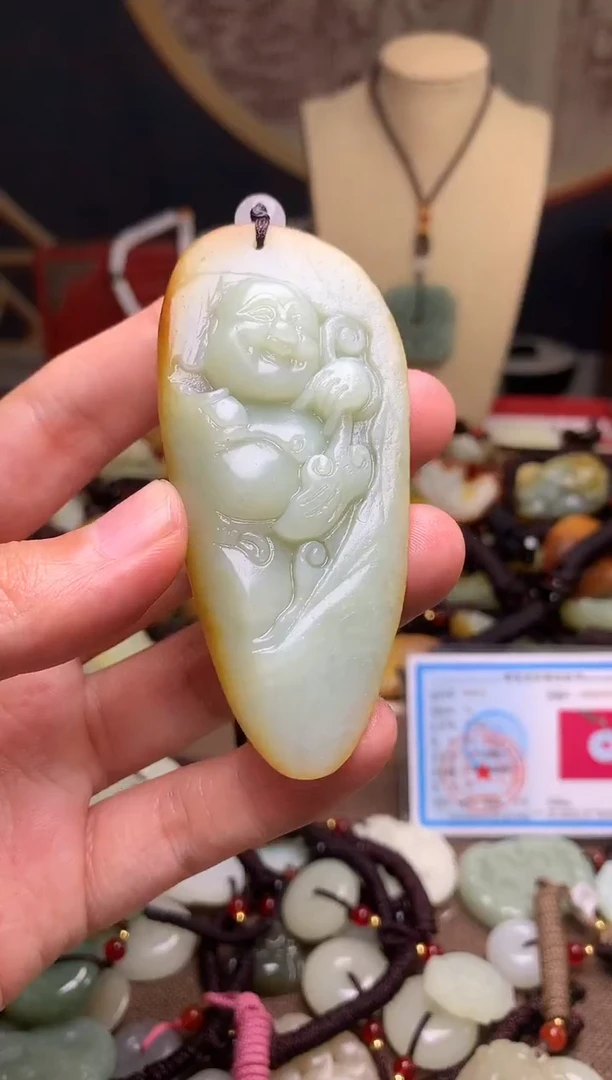 颈饰未镶嵌和田玉新疆料青海料清水和田玉吊坠