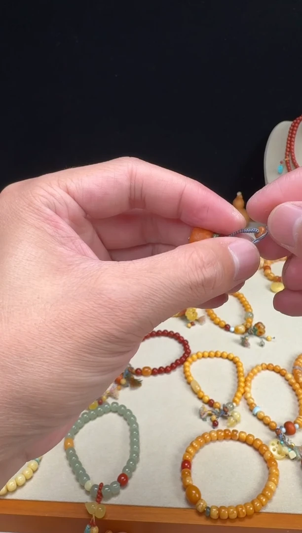 手链蜜蜡未镶嵌柿子