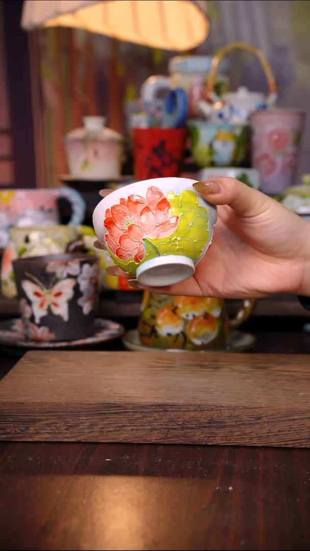 摆件陶泥垚手作 景德镇手工手绘陶瓷器物