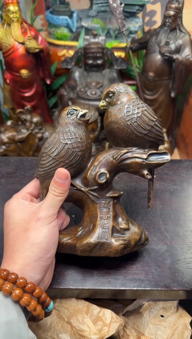 潼潼古铜只卖真铜！（双喜临门）