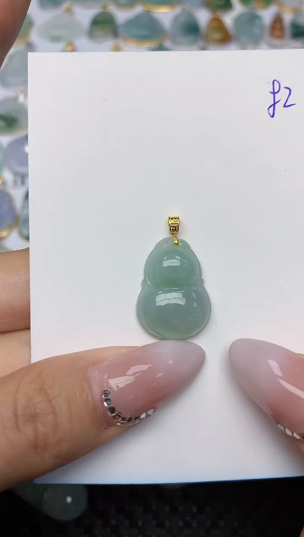 【闪购商品】翡翠颈饰18K金镶嵌 天然翡翠A货