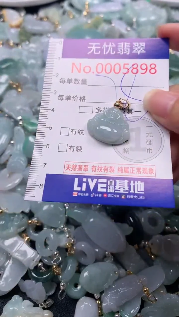 吊坠(不含链)未镶嵌翡翠5898