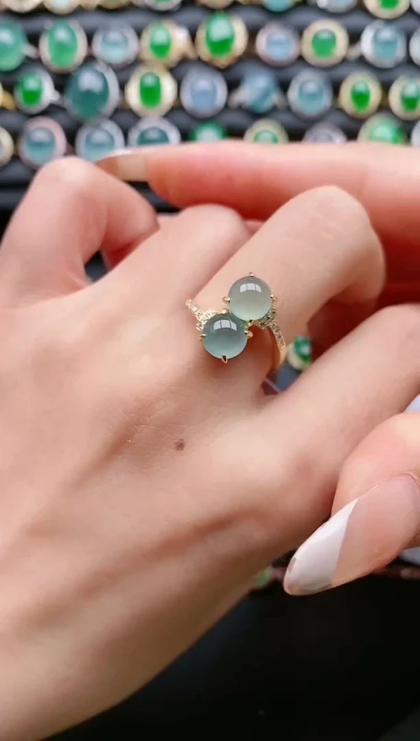 【闪购商品】翡翠戒指银S925镶嵌111111