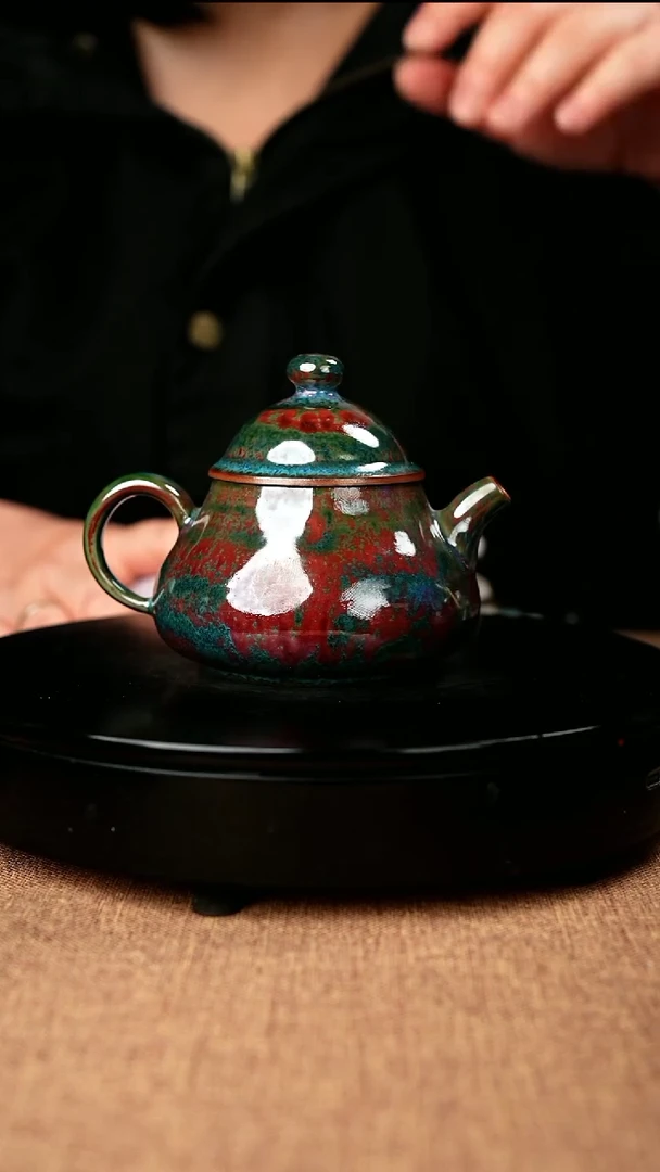 【闪购商品】36#国工一级品原矿钧瓷炉钧釉容天壶