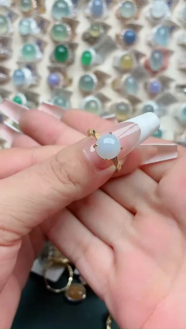 吊坠(不含链)银S925镶嵌翡翠.