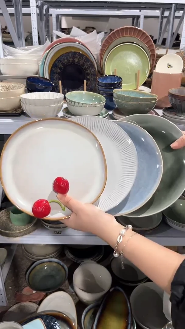 【闪购商品】瓷片外贸尾货瑕疵满20包邮X4 小盘组合
