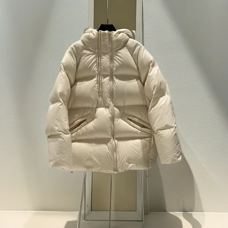 RY[现货] 清货!! 爆款! 【国标鸭绒】卫衣款时尚百搭女冬季羽绒服