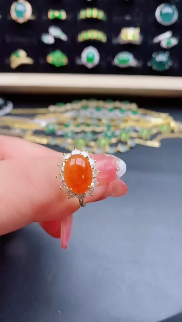 【闪购商品】翡翠戒指银S925镶嵌1212