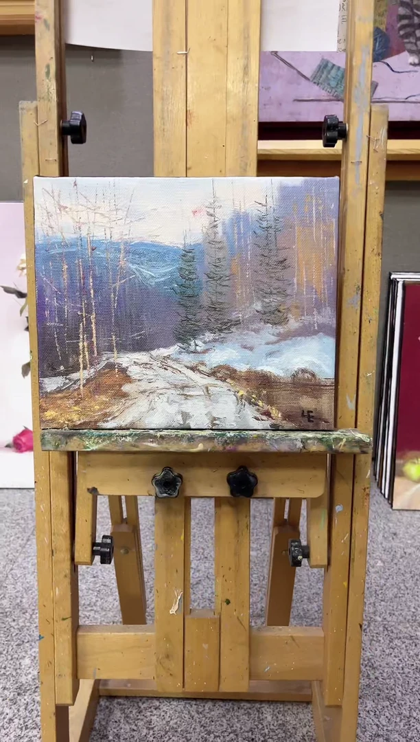 【闪购商品】俄罗斯油画《风景》25*30 内框