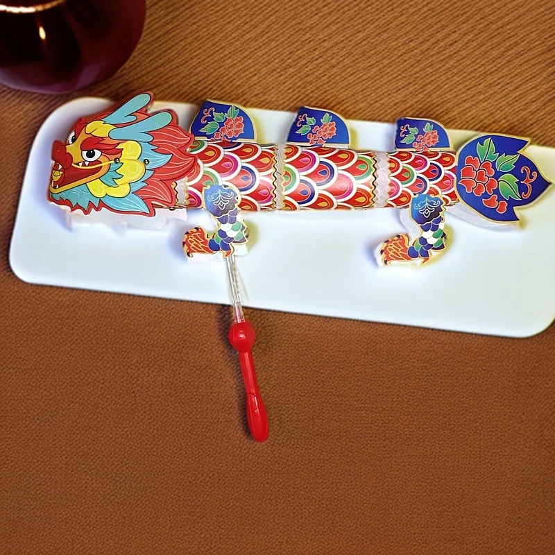 3号非遗舞龙3D立体灯笼炫彩手持国潮花灯发光玩具批发儿童节