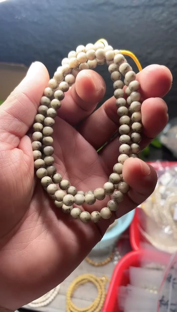 星月菩提手串海南星月菩提《A017》6X6圆珠长串