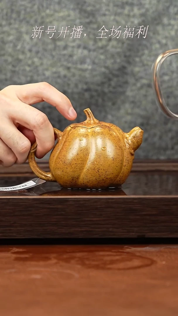 茶壶紫砂26y41黄金段柴烧南瓜