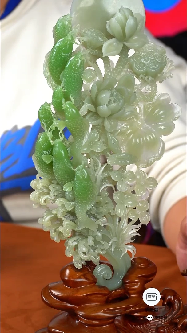 未镶嵌和田玉挂件005【防拍】鱼跃龙门