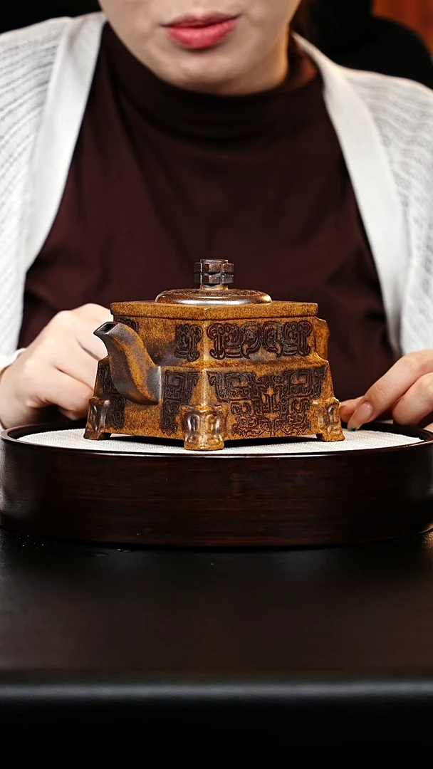 茶壶紫砂四方抽角
