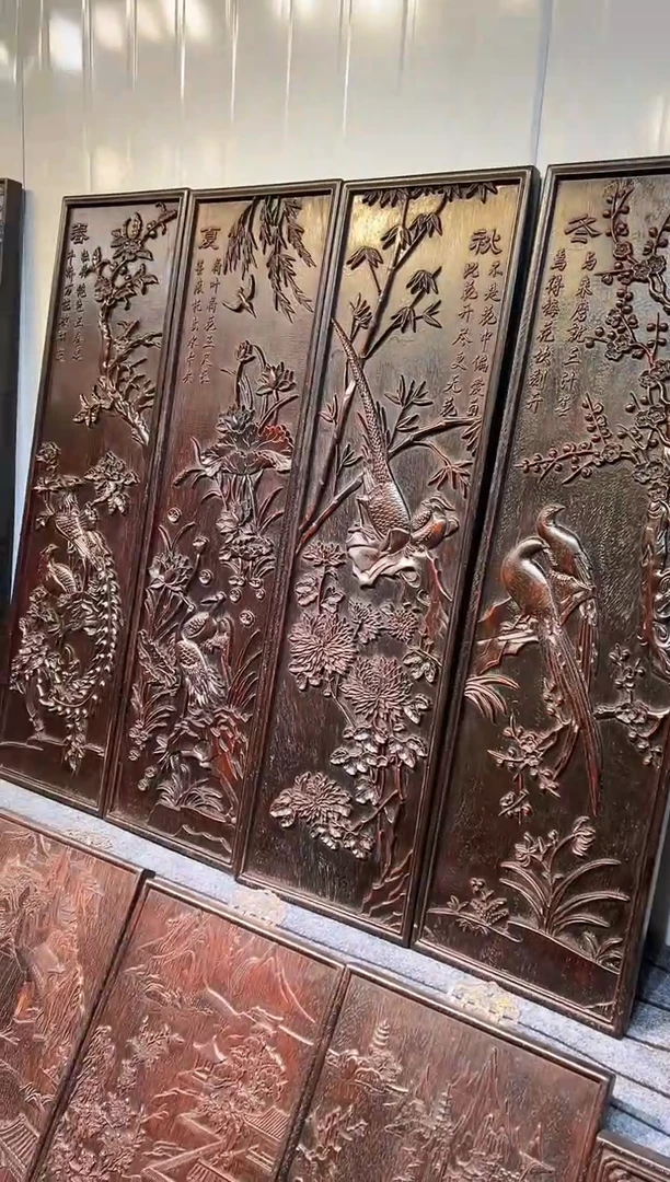 木紫檀雕刻一物一拍