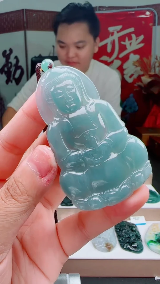 颈饰未镶嵌翡翠多样性发其一79472   大正观音