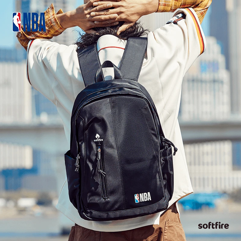 NBA联名款双肩包SOFTFIRE青少年学生书包防泼水旅行电脑背包