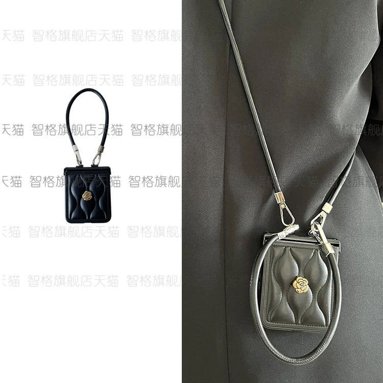 黑色充棉波浪纹适用华为pura x手机壳典藏版pocket2三星折叠屏p50