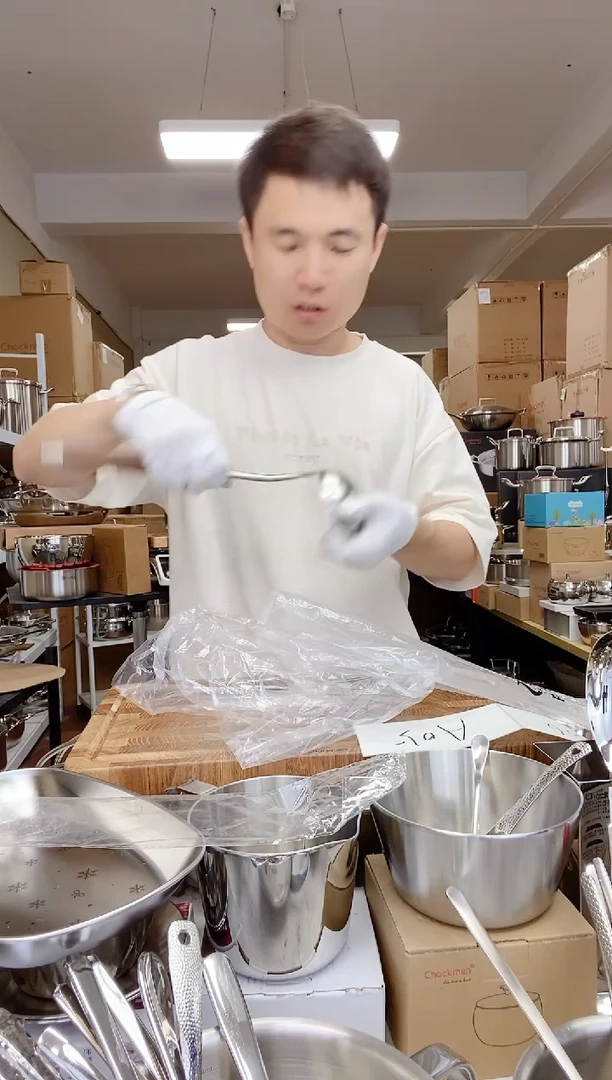 A05 微瑕蝴蝶铲+胡桃木汤勺+平头分餐勺各1个