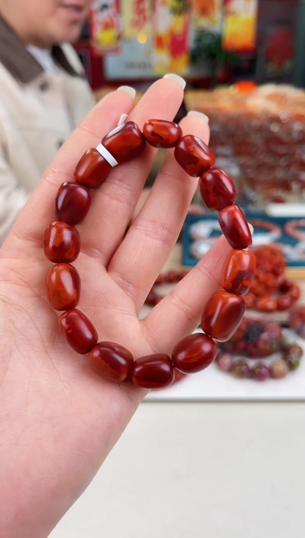 未镶嵌瓦西nxh随型手串南红玛瑙不**✔（多样式发其一）