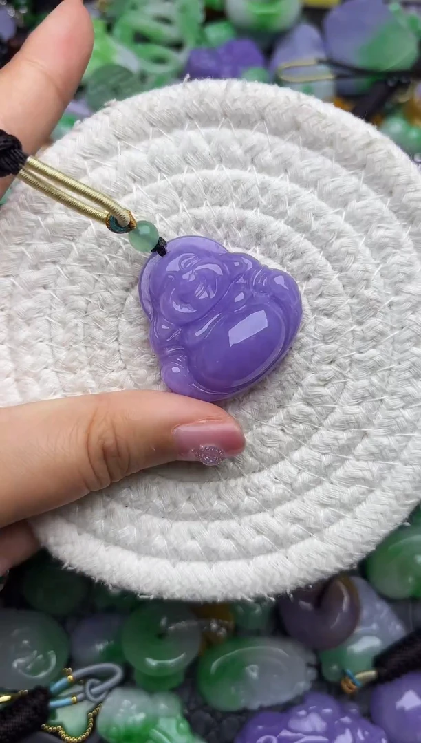 颈饰未镶嵌翡翠缅甸翡翠吊坠
