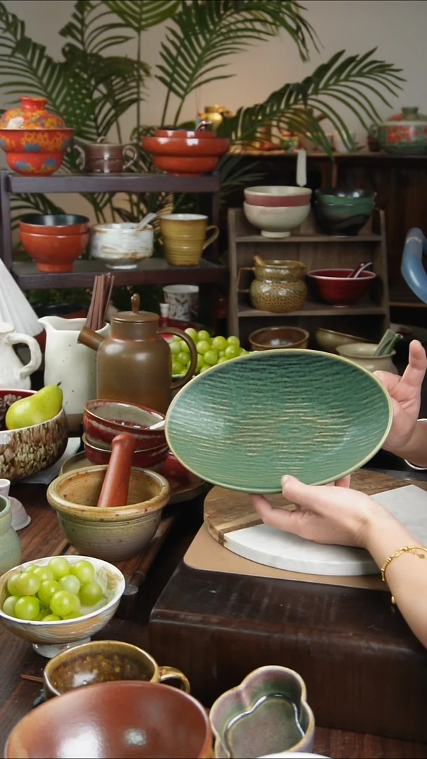 碗景德镇手工高温餐具海棠