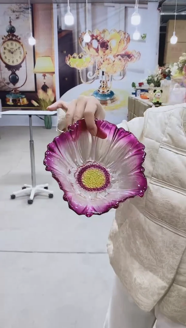 紫色葵花小号果斗一个