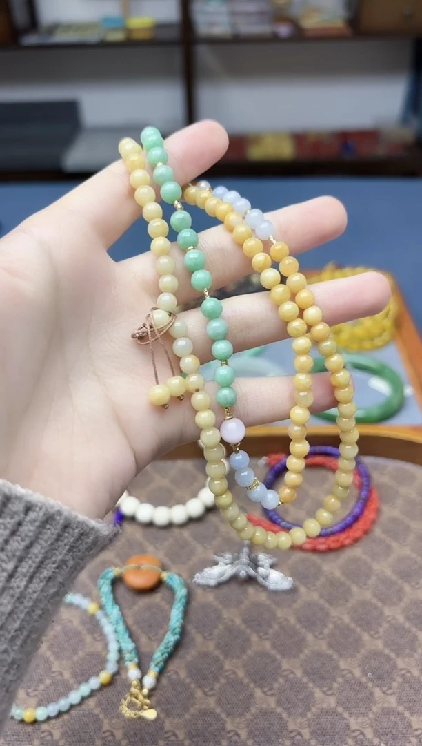 颈饰未镶嵌翡翠翡翠项链QK