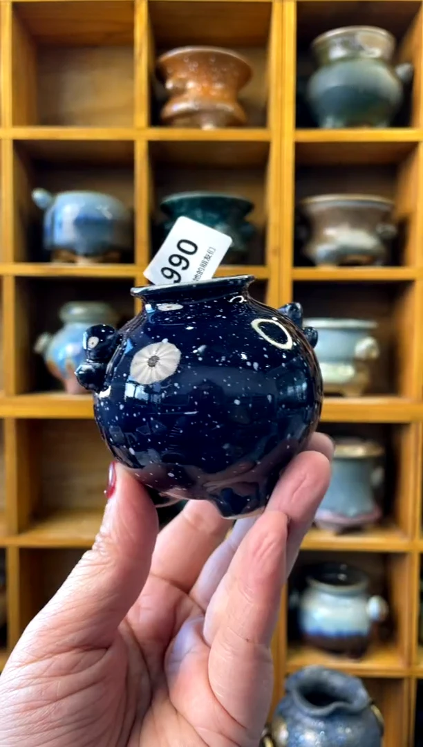 【闪购商品】陶990 内口2【喵喵团圆多肉盆】