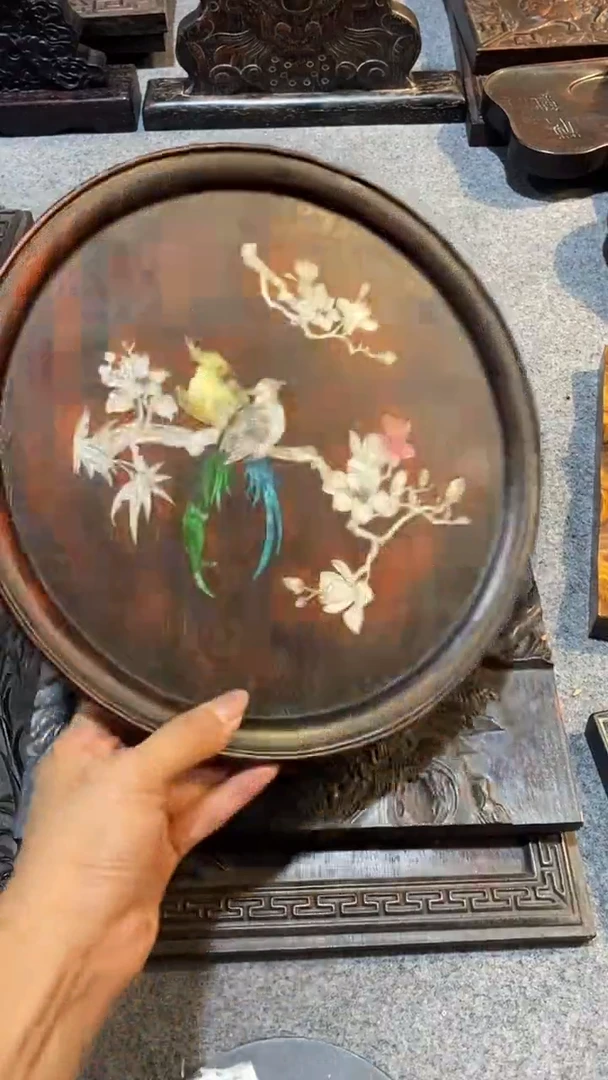 香榧木紫檀拆件雕刻板以直播间实物为准