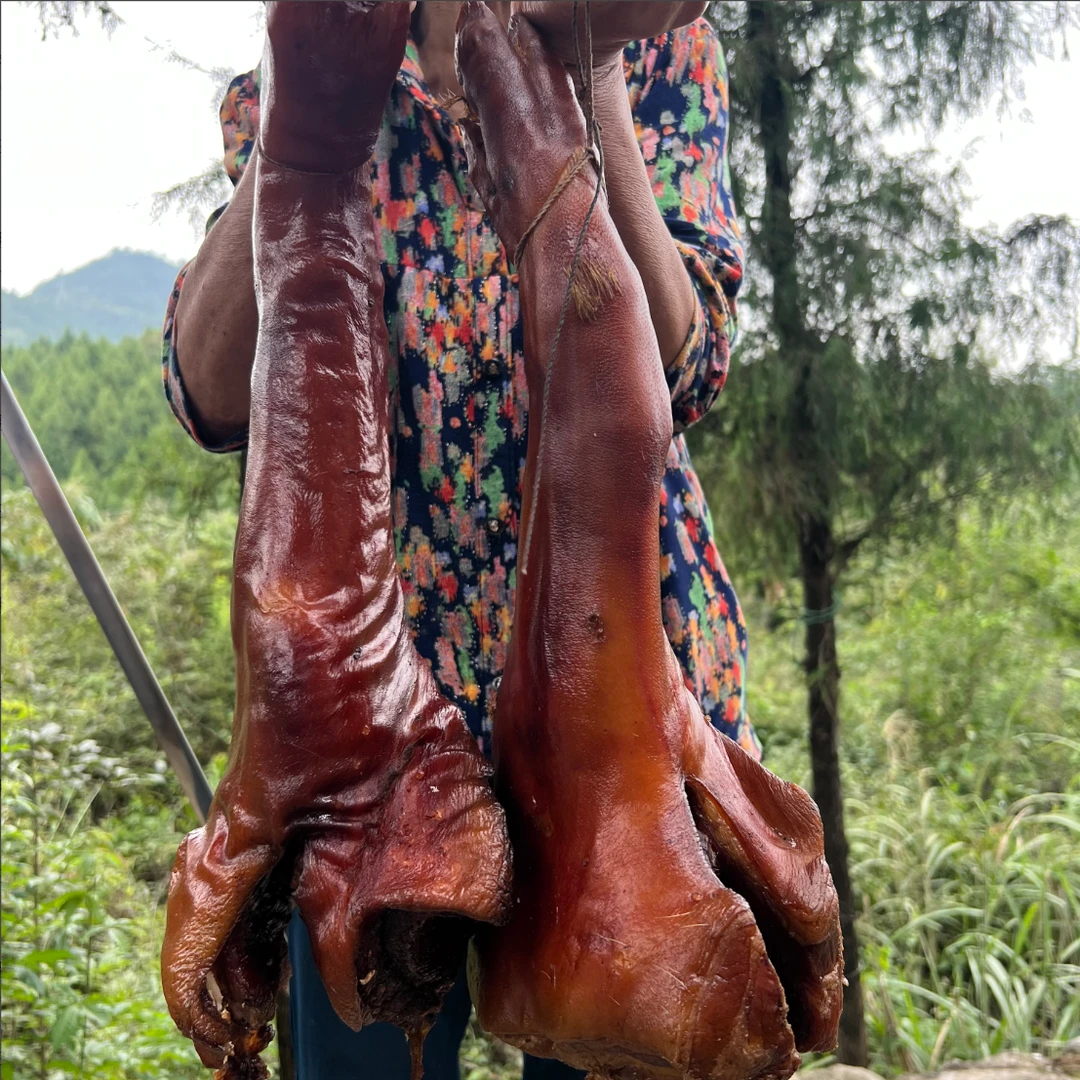 助农代卖) 农村烟熏腊猪脚川渝特产3.6-YH