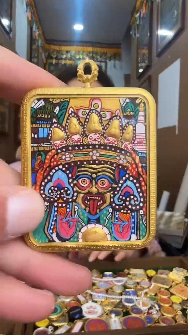 吊坠扎老师-热贡纯手绘唐卡