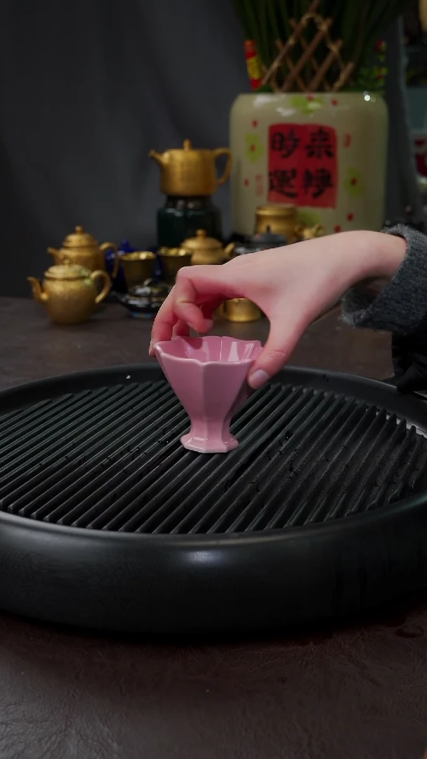 【闪购商品】杯【宜景窑桃夭粉】摘星