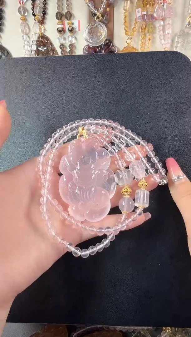 【闪购商品】水晶颈饰未镶嵌粉九尾