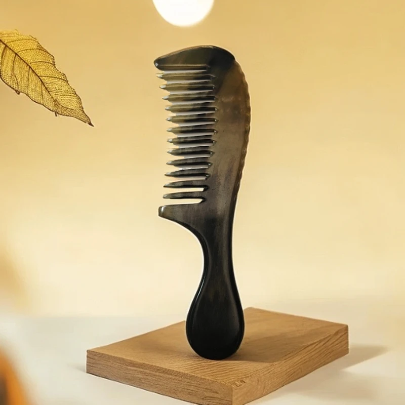 天然正品手工牛角梳精品加厚家用防静电