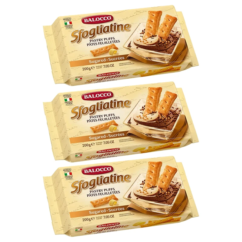 【6月30日到期】意大利进口BALOCCO百乐可千层酥200g*3袋
