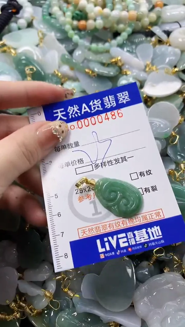 颈饰未镶嵌翡翠天然A货翡翠