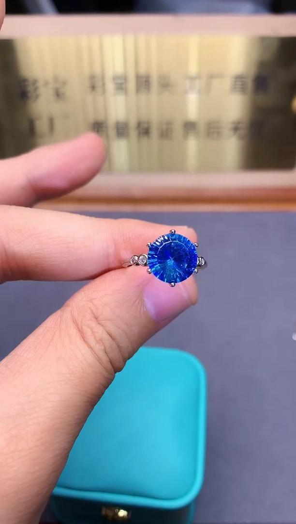 【闪购商品】托帕石戒指银S925镶嵌........
